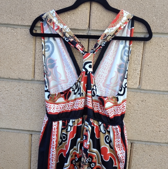 Bailey Blue Patterned Racerback Dress - Picture 4 of 7